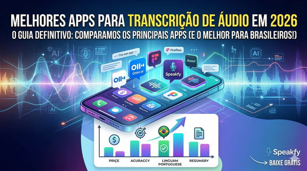 Melhores Apps para Transcrição de Áudio em 2026